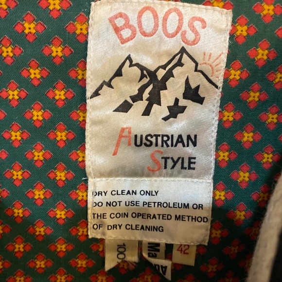 Vintage Boos Wool Button-up Jacket - Size 42 (10) - Picture 4 of 6